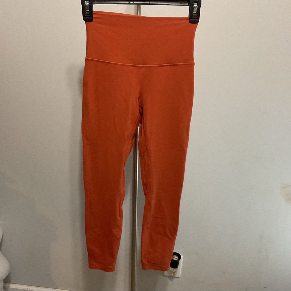 Lululemon Orange full Length Leggings Size 4